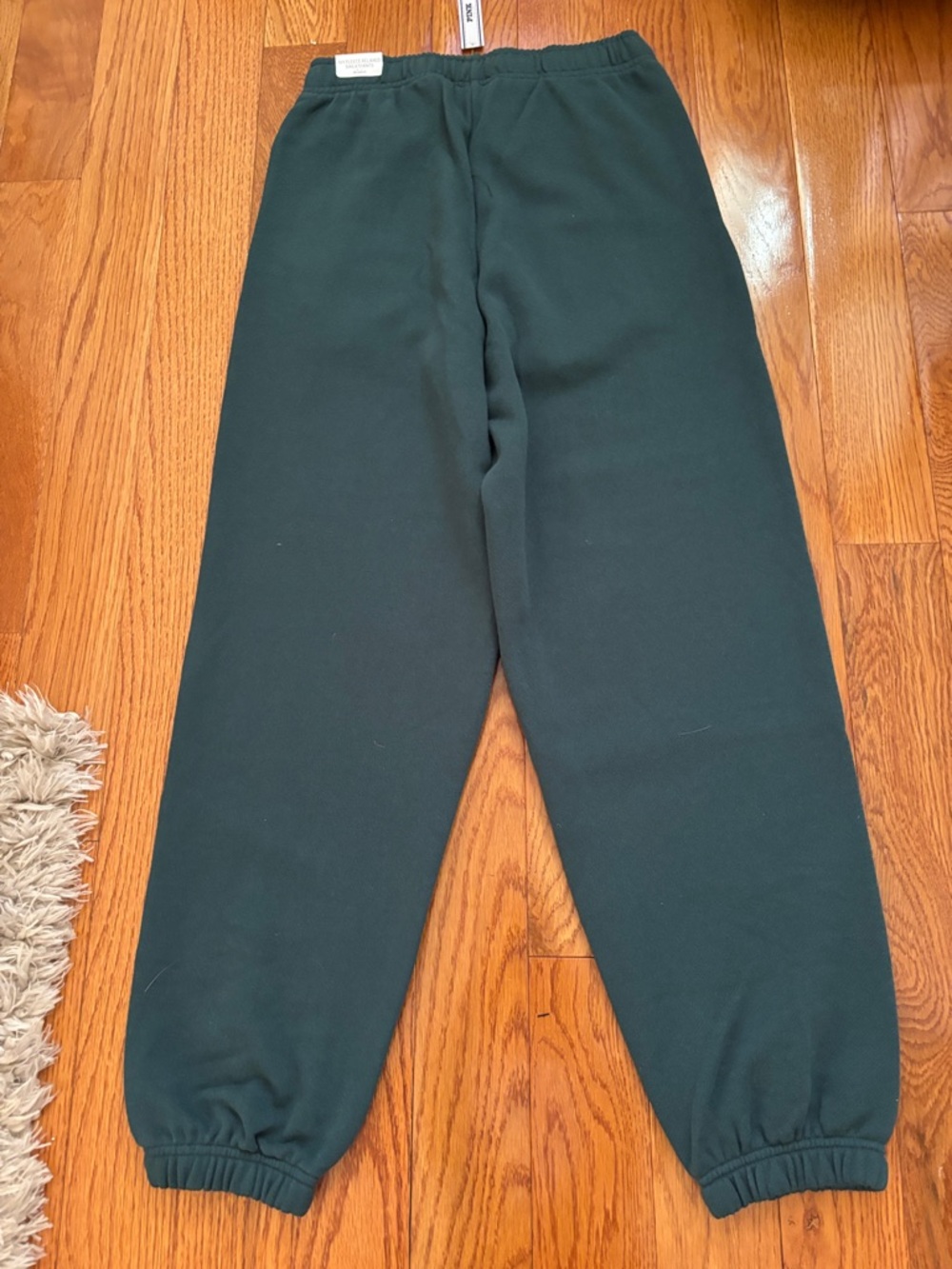 VS Pink relaxed fit Dark Green Sweatpants - Picture 3 of 4